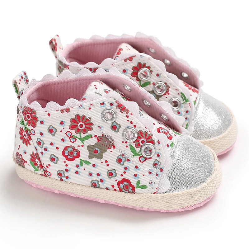 

Baby Girl Shoes Red Daisy Flower White Lace Infant Shoes Leisure First Walkers Girl Baby Booties Toddler Moccasins Shoes For Kid