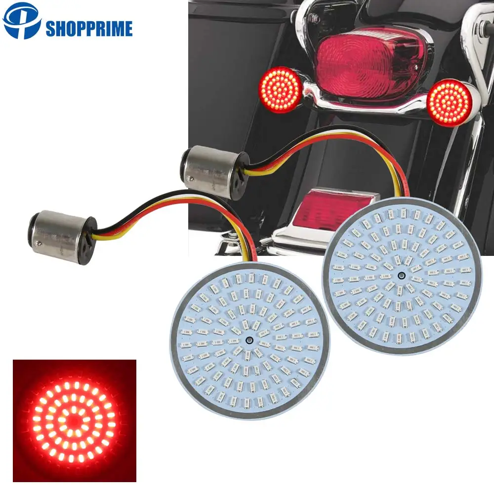 

Rear Turn Signals LED Lights Panel Brake light Compatible for Dyna Street Glide Road King