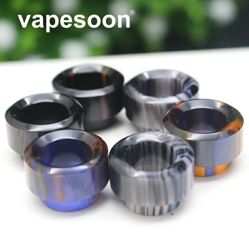 

vapesoon Original colorful beautiful 810 Drip Tip for TFV8 big baby X-priv TFV12 prince Switcher NRG tank resin Driptips 25PCS
