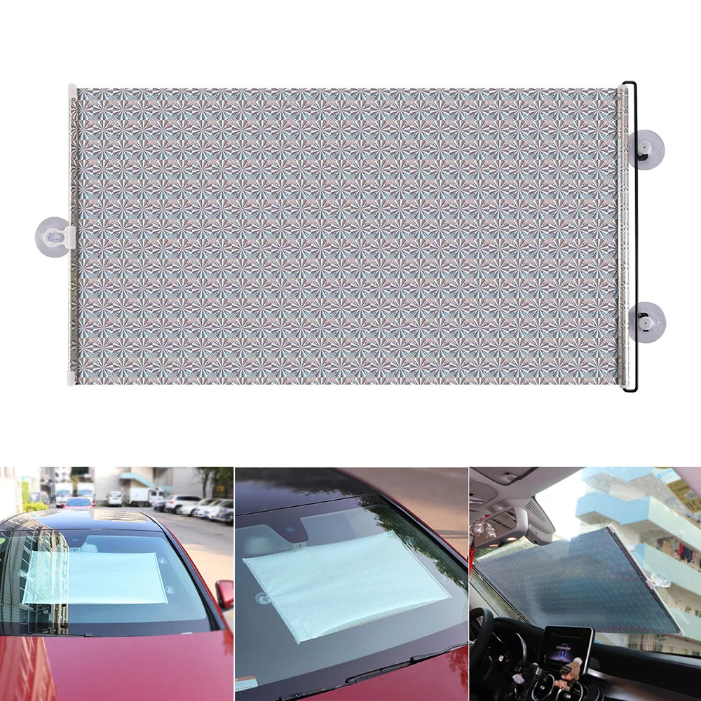 ALLOMN Car Windshield Sunshade Visor Front Sun Shade Curtain Shield