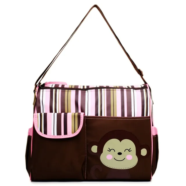 Women Giraffe Monkey Large Mummy Baby Diaper Ny Changing Clean Women Giraffe Monkey Large Mummy Baby Diaper Ny Changing Clean Zip Crossbody Shoulder Tote Handbag Messenger