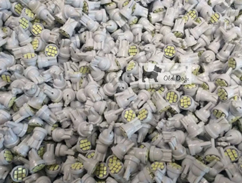 50 шт. T10 8 smd 1206 светодиодов 8SMD автомобильный внутренний светодиодный светильник 194