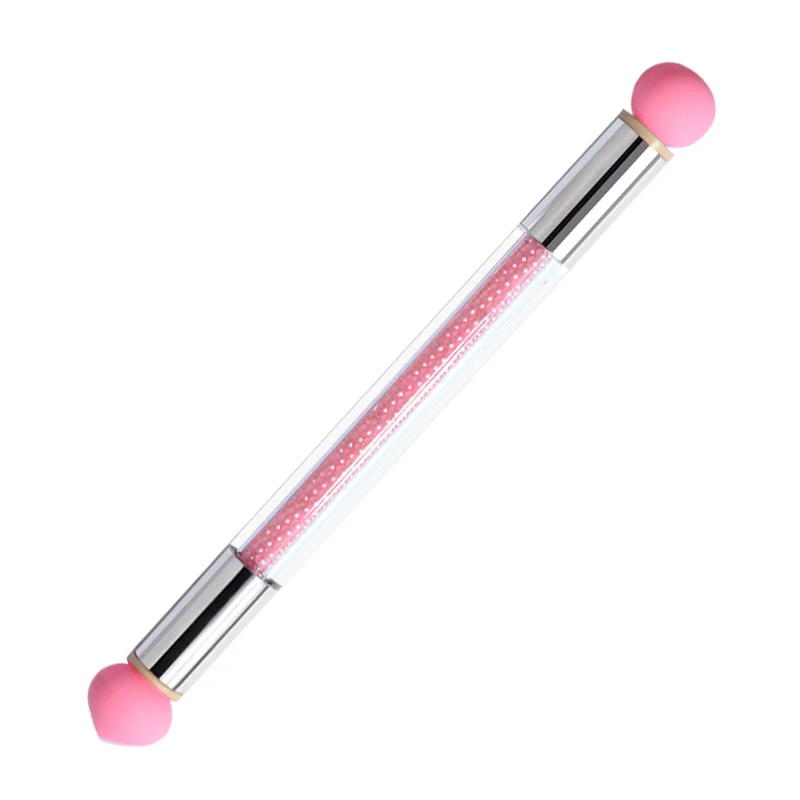 New Double-ended Silicone Sponge Nail Art Pen Glitter Transfer Stamping Blooming Painting Gradient Pen Manicure Nail Art Tool