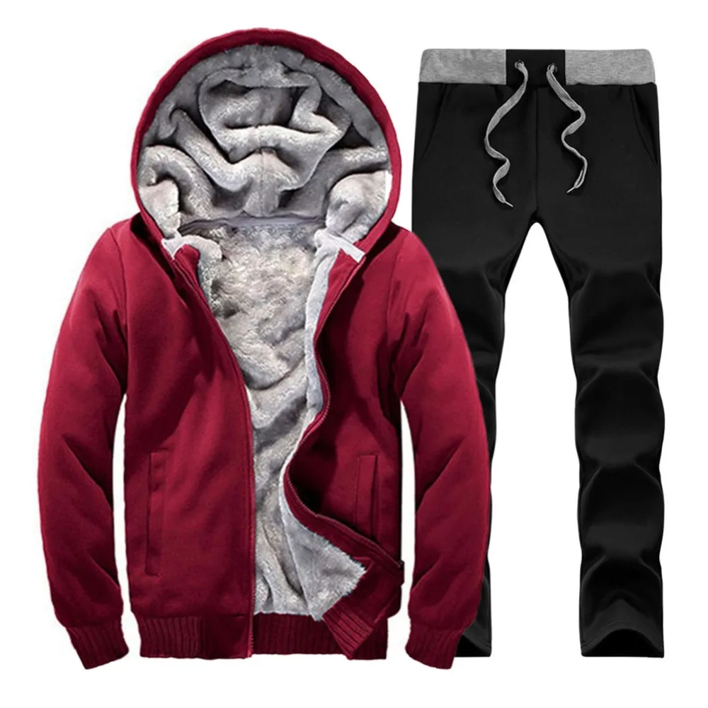 2018 Winter Brand Men Tracksuit Sportwear Sweatshirt Fitness Men's Suit Autumn Tracksuits Set Cheap Hoodies Men Track Suit