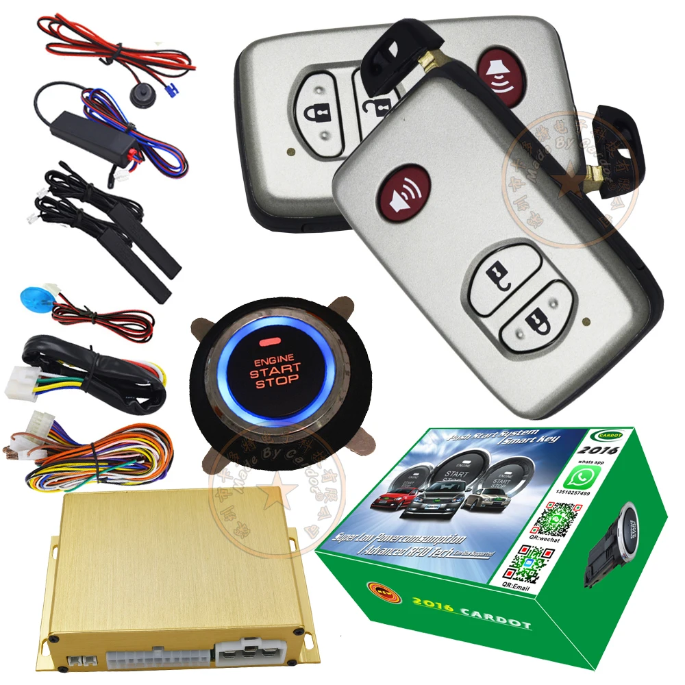 auto button start stop smart car alarm 3d pke antennas auto window up