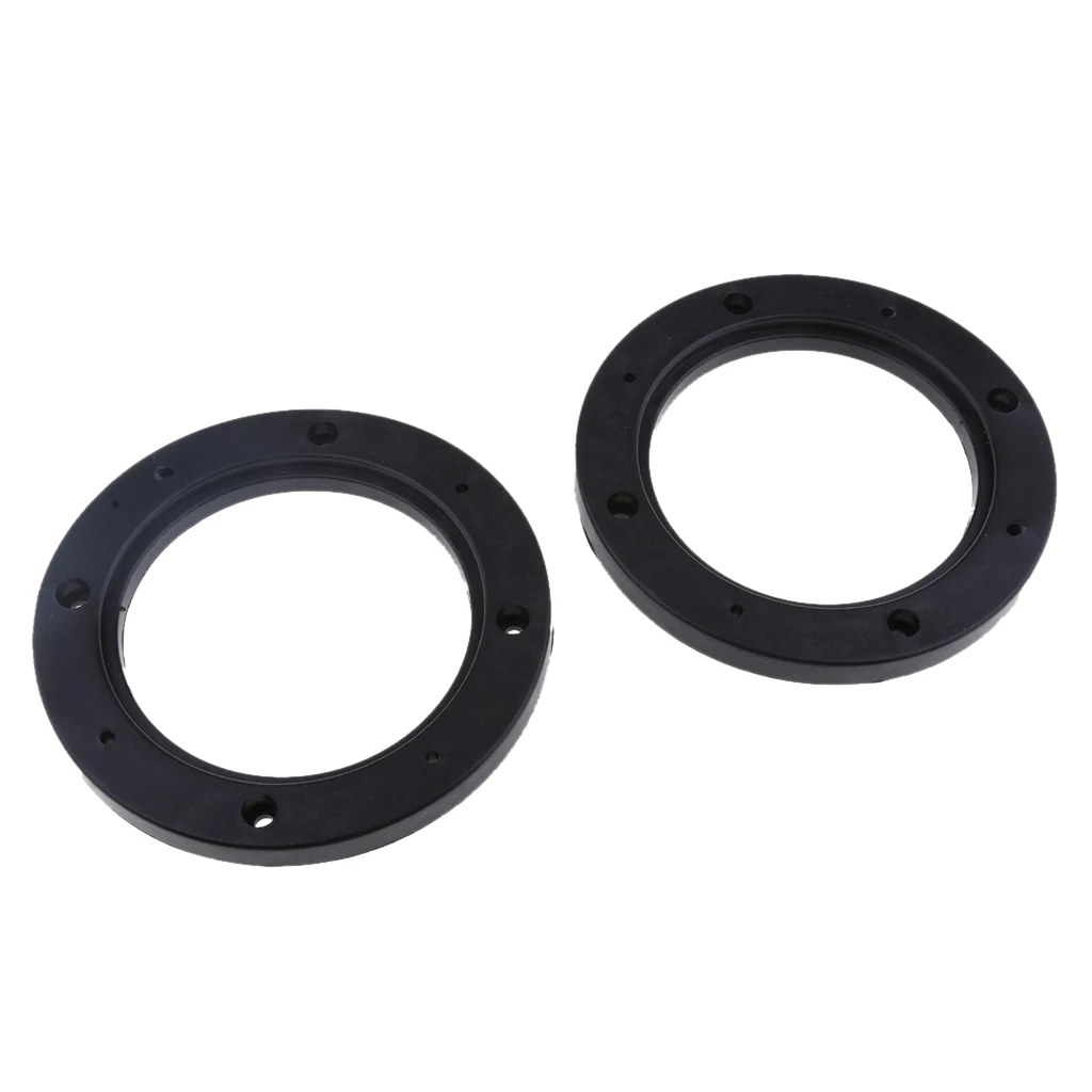 2pcs Universal Black 4inch Car Stereo Audio Speaker Mounting Spacer Rings Adaptor