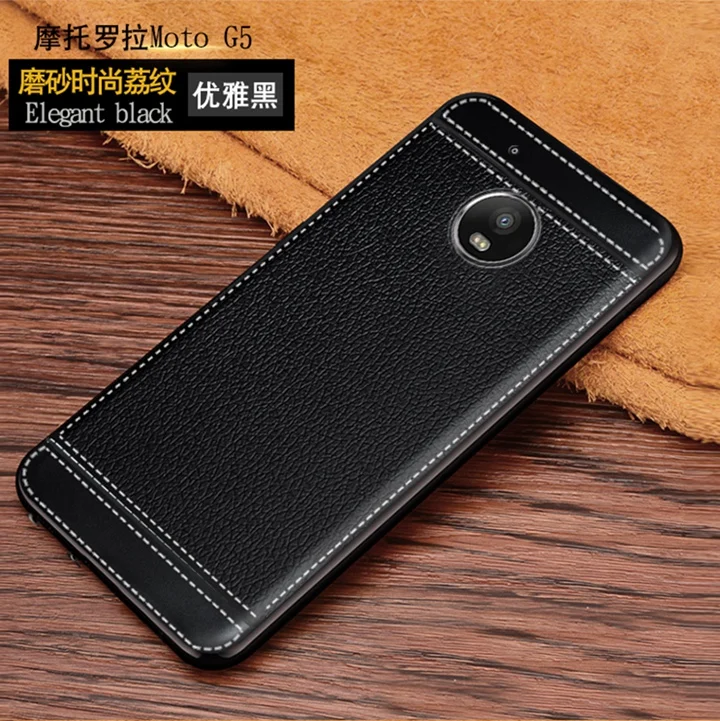 

Litchi Leather Silicone Case For Motorola Lenovo Moto G5 Coque Soft TPU Cover For Moto G5 Plus G5Plus G 5 MotoG5 Capinha Capa