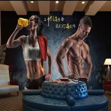 Beibehang обои для детской комнаты muralCustom фото обои для мужчин и женщин фитнес-плакат Настенные обои для гостиной