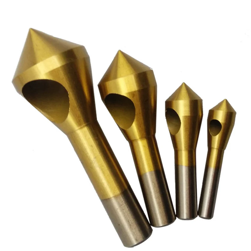 Titanium Countersink Deburring Drill Slotted Taper Hole Cutter Steel