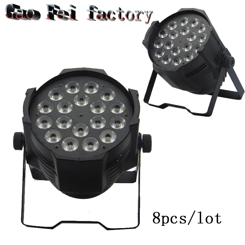 

with 8 pieces Aluminum alloy 18x12W RGBW 4in1 Quad dj wash light