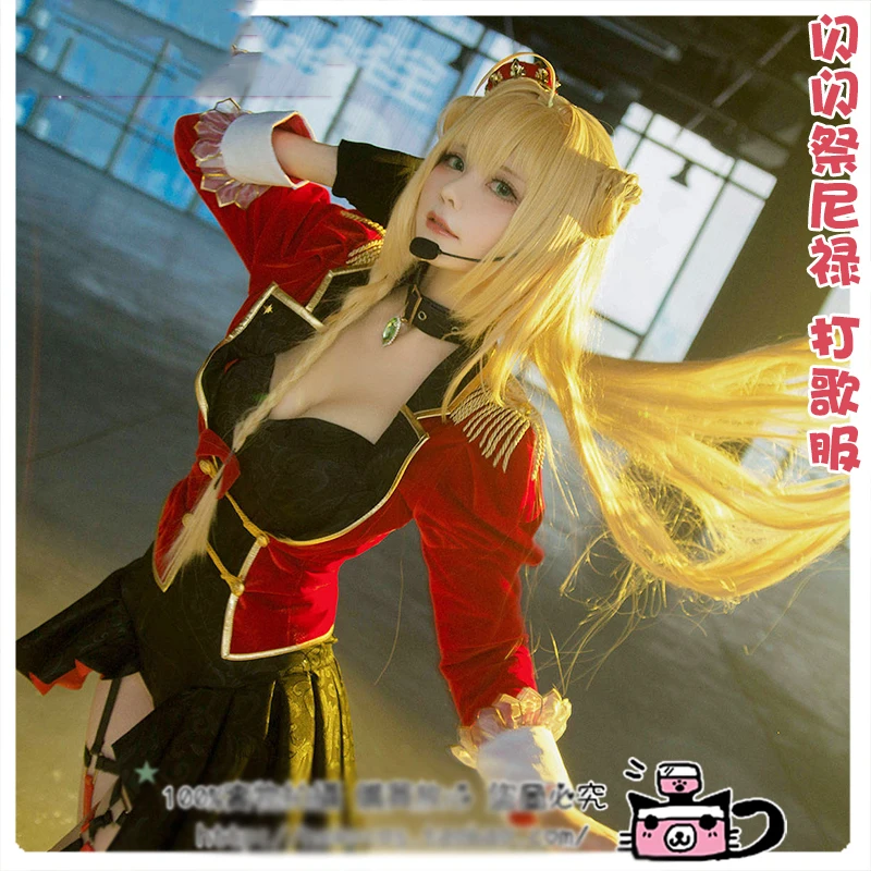 Аниме большой заказ FGO Nero для косплея сверкающий фестиваль черный костюм