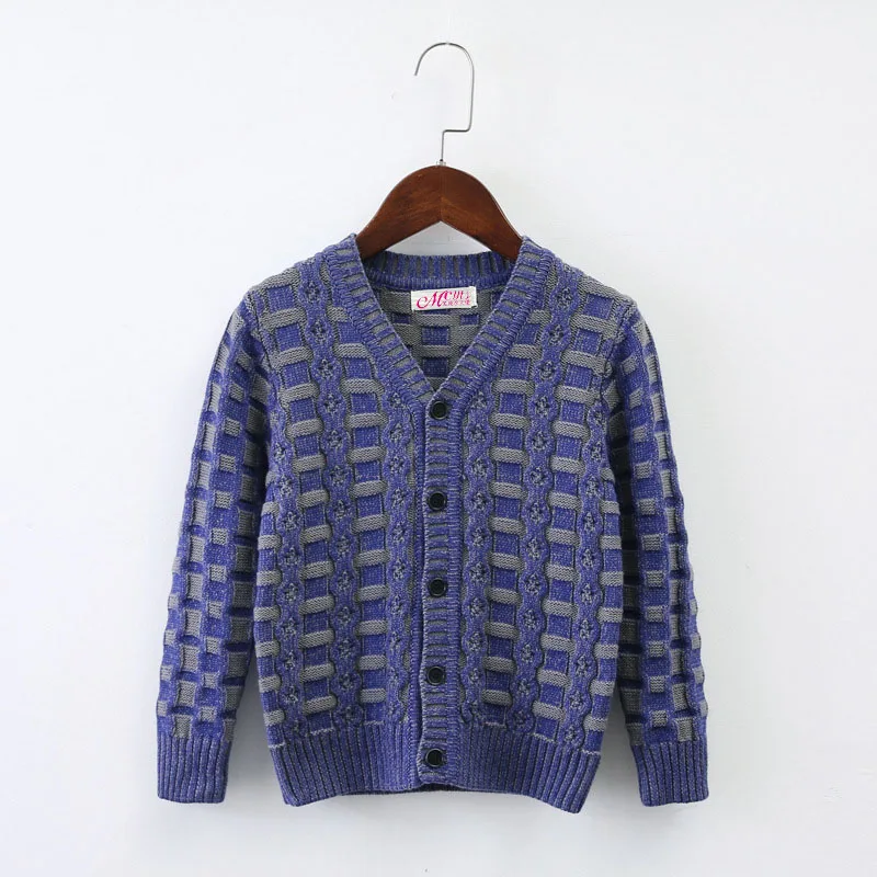 

2018 Autumn Winter Boys Cardigan Coat Children Knitted Sweater Casual Cotton Warm Jacket For Girls Sweaters 5 6 8 10 12 Years
