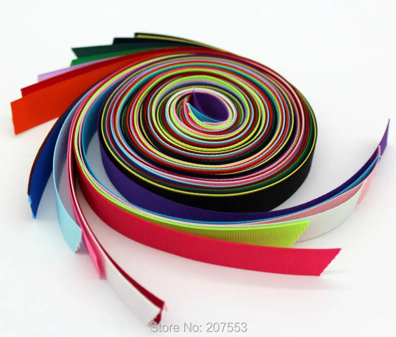 5/8 &quot16 мм Grosgrain ленты 20 многоцветные DIY Подарочные Упаковочные аксессуары