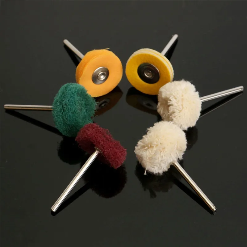 

New 6pcs Polisher Buffer Wheel 25mm Polishing Buffing Pad Kit Tool For Rotary Drill Bit