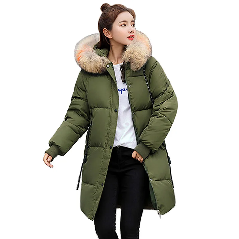 

Plus size Winter Jacket Women 2018 Womens Cotton jackets Hooded Coat Female Parkas women long warm thicken female coat outwear