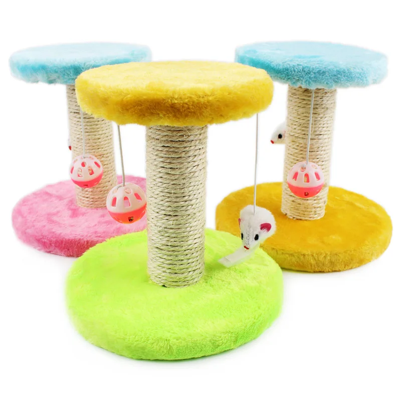 2018 New Listing Pet kitten Cat Toys Wood Climbing Frame Cat Jumping Pet Ball Mice & Animal Toys