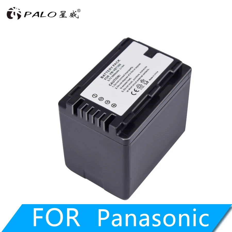 1PC PALO 3900mAh VW-VBT380 VBT380 VW-VBT190 батарея+ USB двойное зарядное устройство для Panasonic HC-V720, HC-V727, HC-V730, HC-V750, HC-V760, HC-V770 - Цвет: 1PC