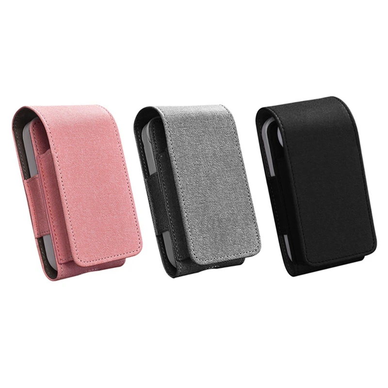 

Case Leather Flip Cover Eletronic Cigarette Holster Business Clip-on Hangable E-Cigarette Accessories Bag For IQOS