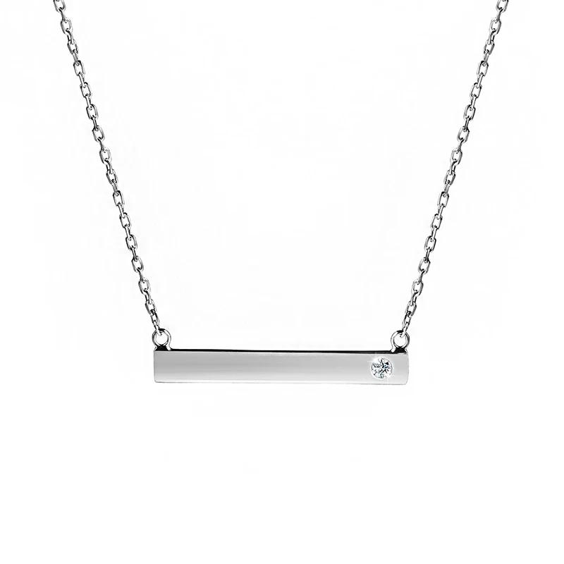 Solid 925 Sterling Silver Grey Rectangle Druzy Pendant Necklace /'