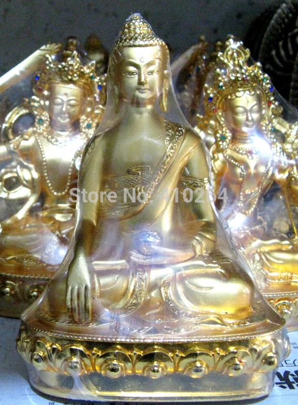 

15cm Gautam Amitabha Gold Buddha Bronze Statue