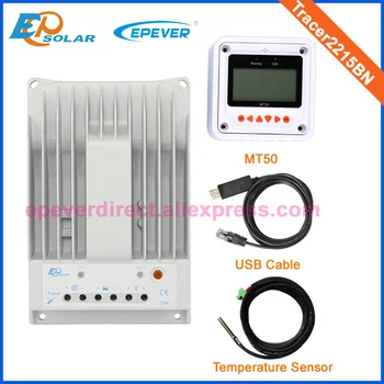

MT50 and temperature sensor+Solar controller for solar panels home system use Tracer2215BN 20A USB cable connect with PC