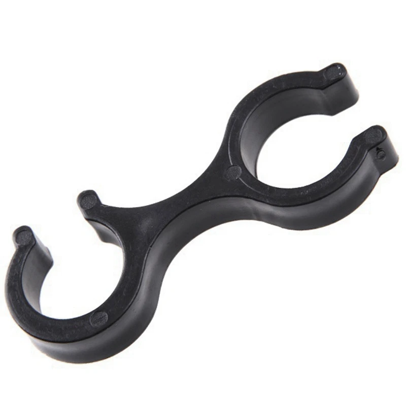 Портативный треккинг полюс трость 8 образный зажим аксессуары черный