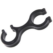 Портативный треккинг полюс трость 8 образный зажим аксессуары черный