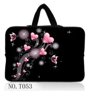 

Pink heart Laptop sleeve Handle Bag Case For 13" 13.3" Macbook Pro /Air HP IBM Dell Acer