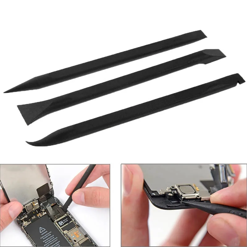 

10 sets 3 in 1 Anti-static Pry Bar Opening Repair Tools Flexible Flat Cable Dedicated Kit for iPhone Cellphone Tablets Repair