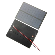 High Quality 1.3W 5V Mini Solar Cell Solar Module Polycrystalline PET Solar Panel+15CM Cable 110*80*3MM Free Shipping