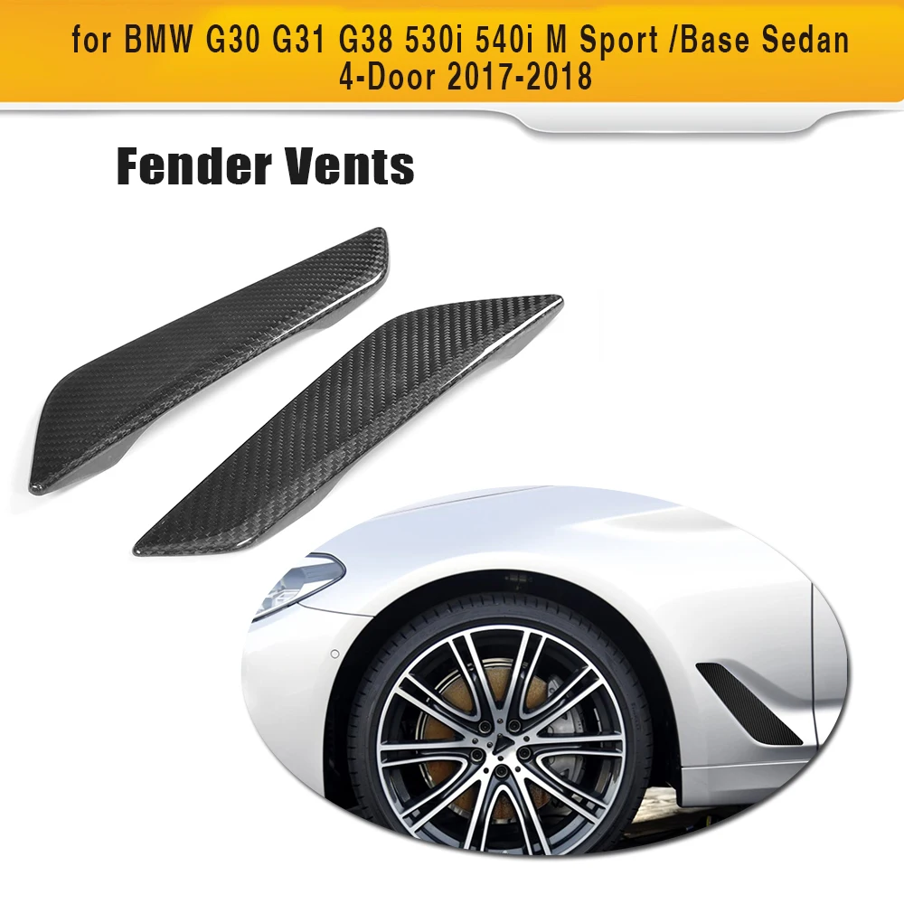 Carbon Fiber Car Racing Side Fender Vents Trim For BMW 5 Series G30 G31 ...