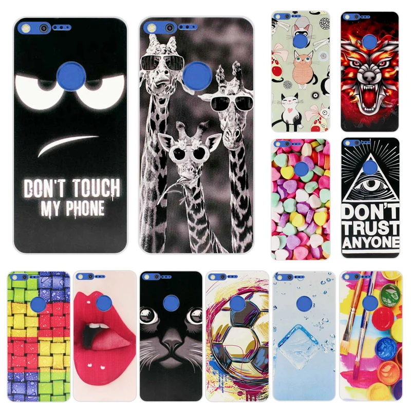 

Soft TPU Case For Google Pixel Cover 5.0" Coloured Pattern Painting Soft Silicone Phone Cases For HTC Google Pixel Case Funda