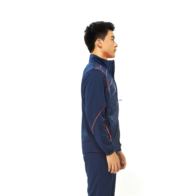 Kawasaki Оригинальные куртки для бега для мужчин полиэстер фитнес тренажерный зал теннис куртки для бадминтона дышащий Быстросохнущий синий JK-17181