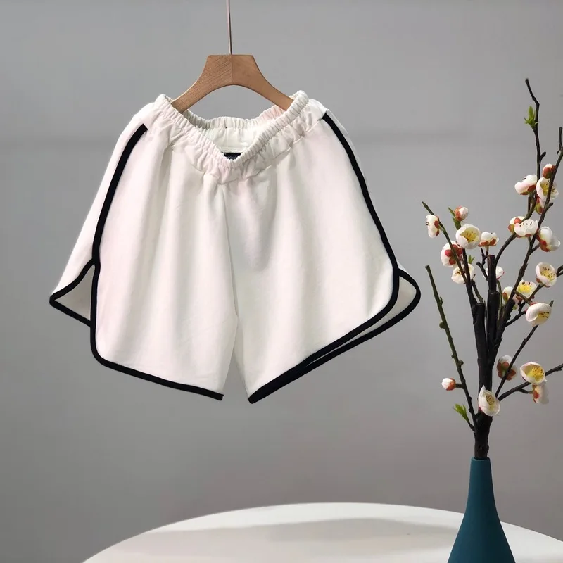 Простые Модные женские шорты летние свободные эластичная лента уютные мягкие шорты для женщин с высокой талией дышащие женские шорты