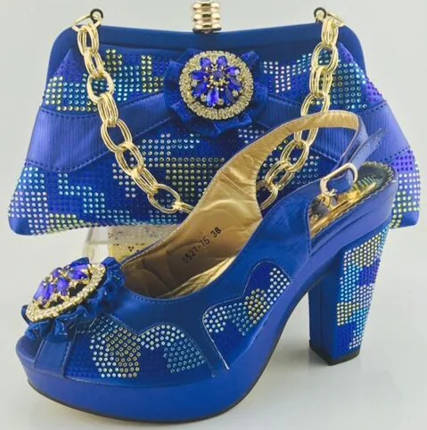 Schuh Appliques 2017 orange Verziert Lila Tasche Mit Set In wein rot purpurrot Afrikanische Farbe Blau Frauen Italien Neue Und Schuhe q6gzRz