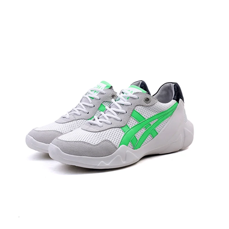 Mocasines Zapatos Up Mljuese Otoño Genuino Recortes Green Lace Zapatillas De Primavera 2018 orange Torpe Pisos Cuero Vulcanizar Mujeres Oqwr60O