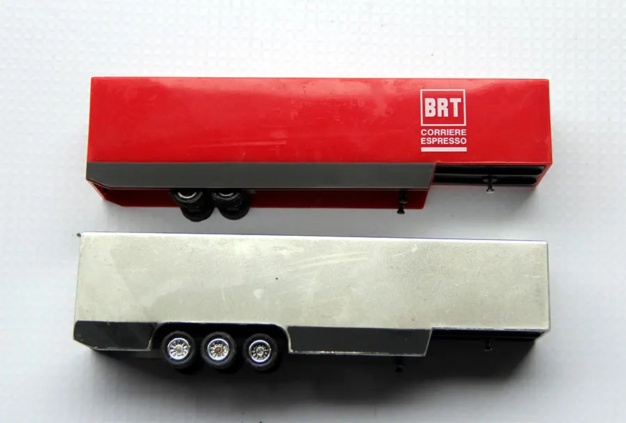 2 PCS 1/87 Ho Scale Container Truck Trailer Wheel Movable Exquisite Simulation Model Train Suitable Sand Table Scene | Игрушки и хобби