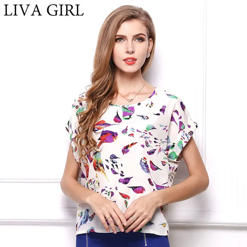

LIVAGIRL Hot Sale Women Tops T-Shirt Variety Style Patterns O-Neck Casual Short Sleeve Female Tees S M L XL XXL Size Clothes