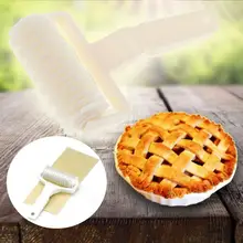 Резак для пирога, пиццы, Кондитерские пластиковые инструменты для выпечки, тиснение, валик для теста, посуда для выпечки, решетчатый резец, ремесло, кухонный инструмент, большой/маленький размер