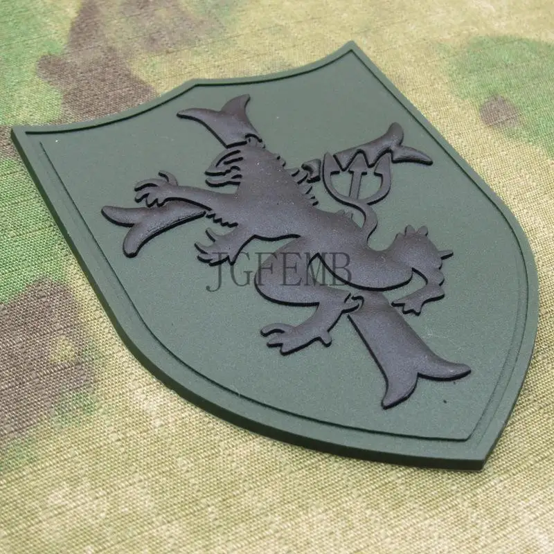 Зеленый DEVGRU команда котиков золотых вставок Лев военные тактические мораль 3D ПВХ патч значки PB1340