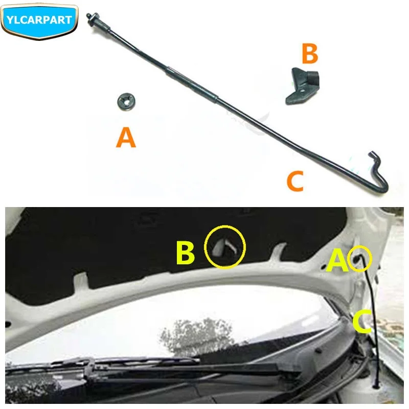 

For Geely LC Cross,GC2-RV,GX2,Emgrand Xpandino, LC,Panda,Pandino,GC2,Car hood strut clips