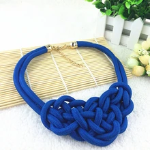 2016 Hot Sale Cotton Necklace Shourouk Statement Necklace Choker Necklaces & Pendants Women Gift Kolye Fashion Jewelry