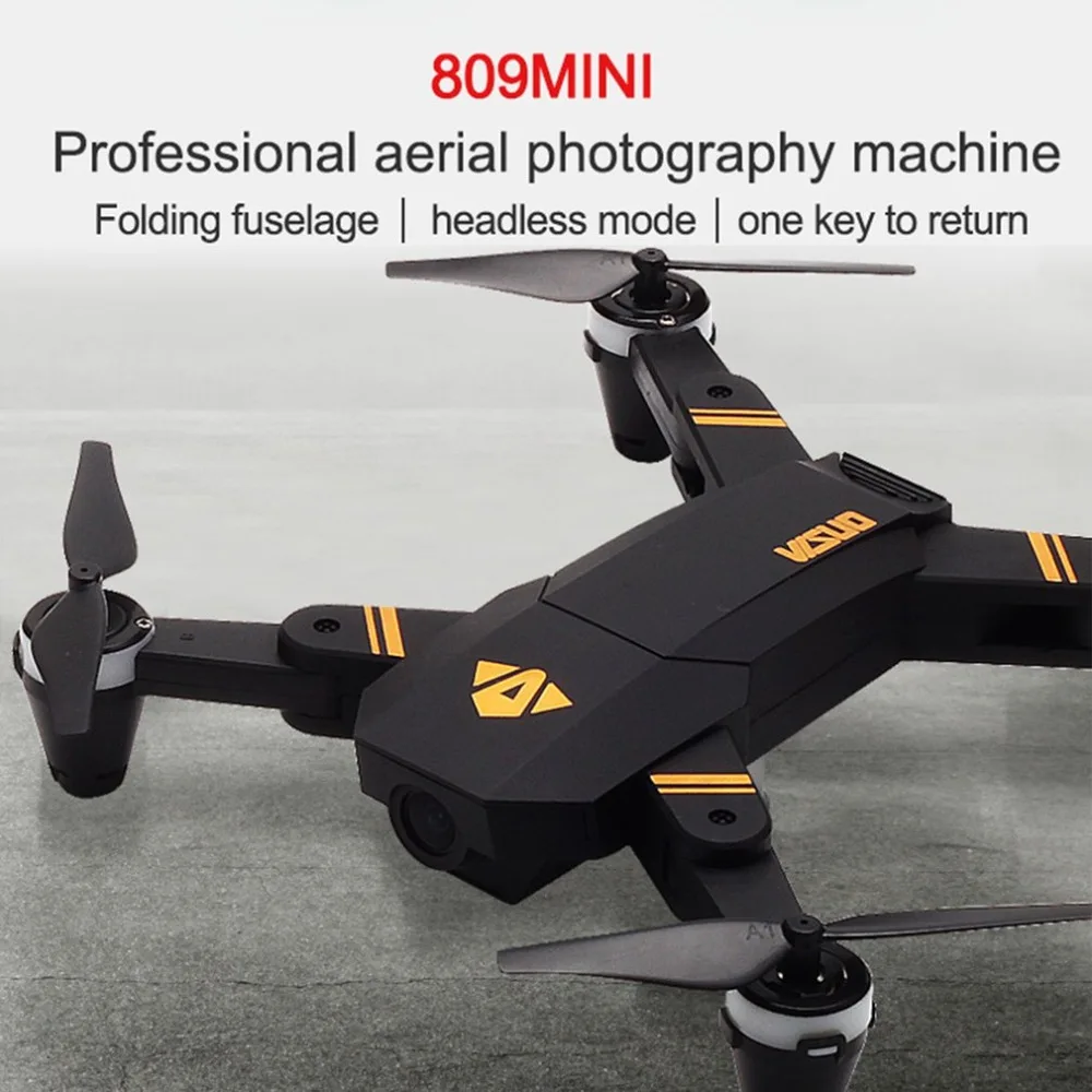 

VISUO XS809 2.4G Mini Foldable FPV Selfie Drone RC Quadcopter with 720P Wide Angle Camera Altitude Hold Headless Mode