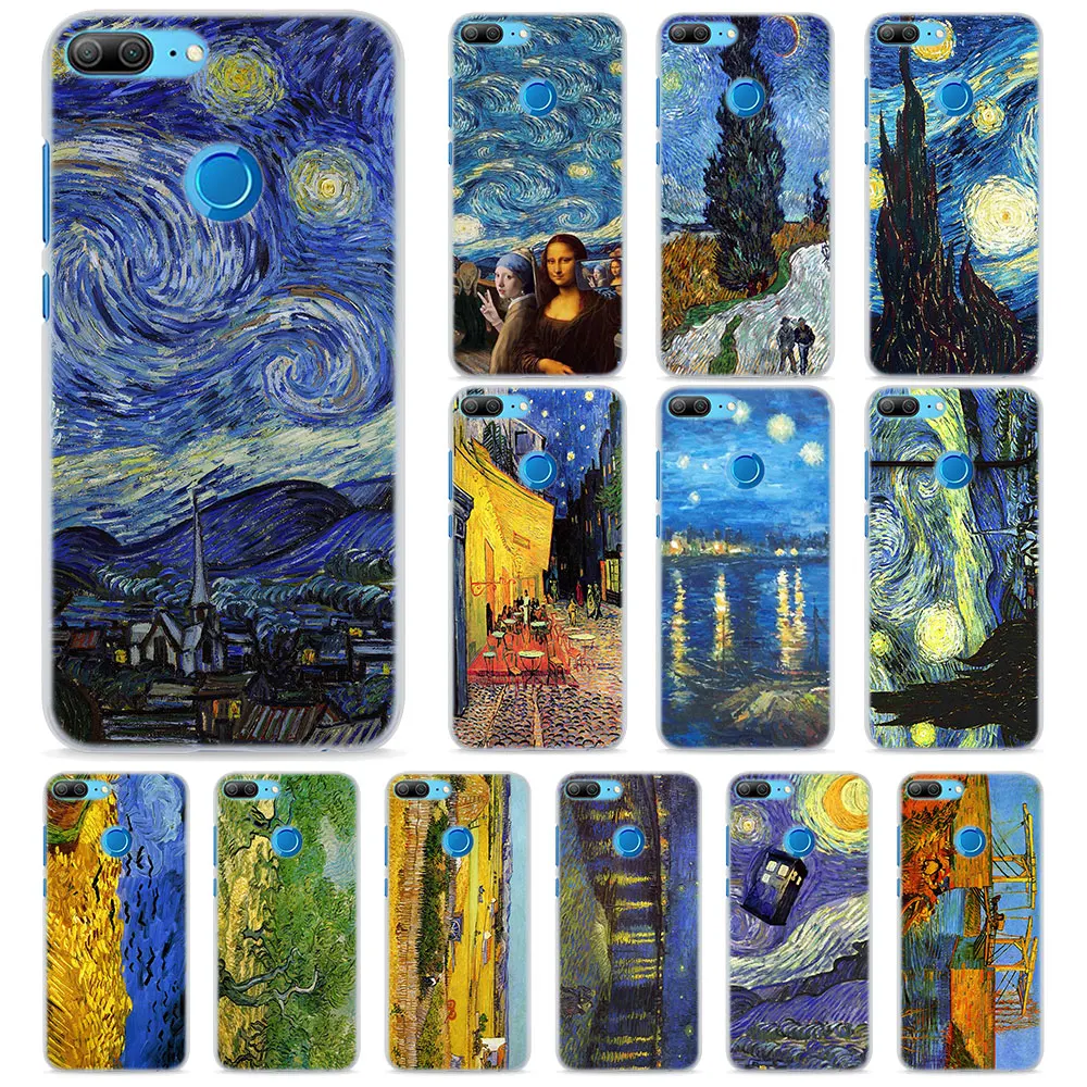 

van gogh starry night Phone Cases for Huawei Honor 8 9 10 Lite Hard PC Case Cover for Honor 4C 6C Pro 6x 7x 8x 7s Case