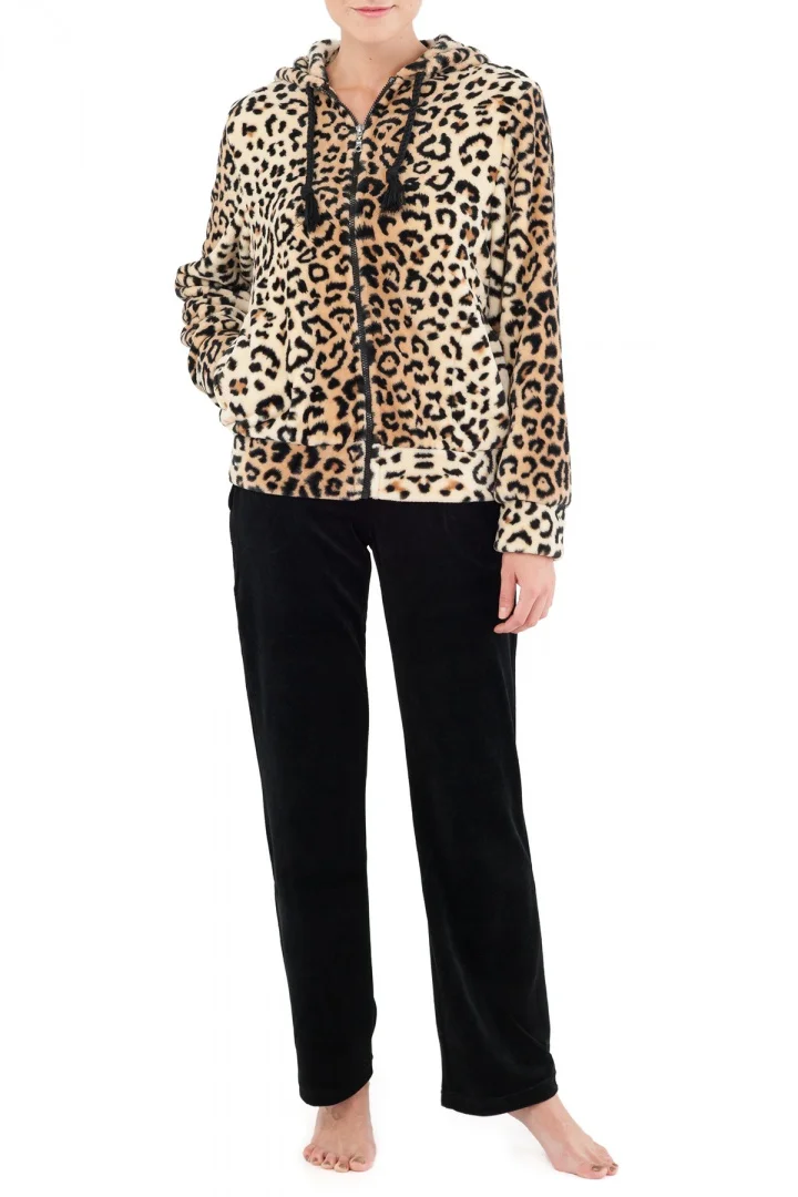 Жакет домашний на молнии ARDI - Цвет: Leopard