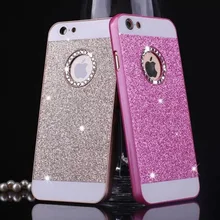 Bling do diamante luxo caso coque estojo para apple iphone 4 4s 5 5s 6 6 s mais 7 7 Mais brilho que bling capa carcasa Para iphone 7
