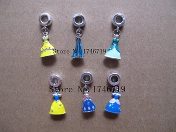 

Hot Sale 60 pcs Cartoon Princess Skirt Charms, ,Jewelry Charms for Keychain Pendant, DIY Jewelry Making GG-7