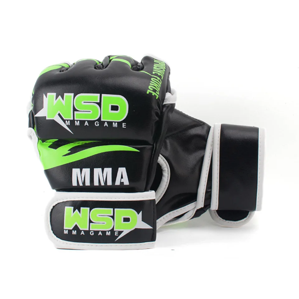 Homens de Couro Luvas de Boxe de Luva Equipamentos de Combate a Incêndios Adultos Mulheres Muay Thai Kick Boxing Boxeo Luvas Sanda – Mma