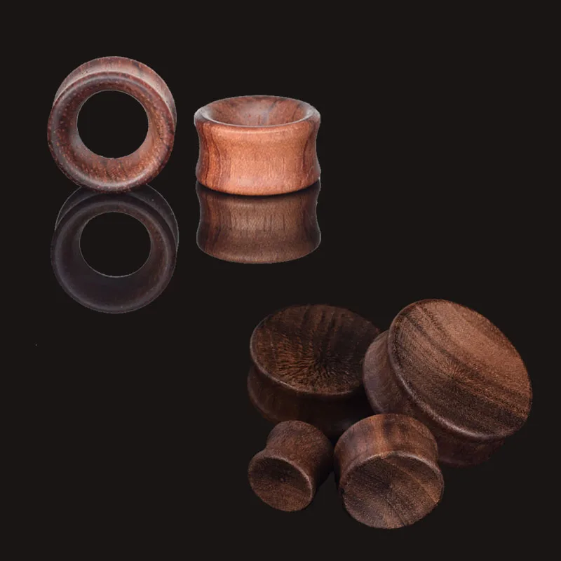 Wood Plugs and Tunnels Ear Expander Plug Natural Wooden Gauges Ear