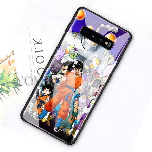 Чехол из закаленного стекла для телефона для samsung Galaxy A50 A30 S10e S9 S8 S10 Plus Note 9 10 аниме Cas чехол Coque сумки Dragon Ball z goku - Цвет: D-005